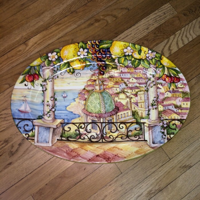 Oval Seaside Balcony View Platter