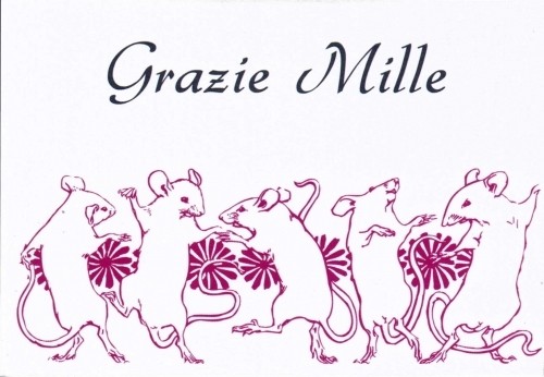 "Grazie Mille" - Pack of 6