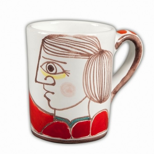 Desimone Person with Flower Mug