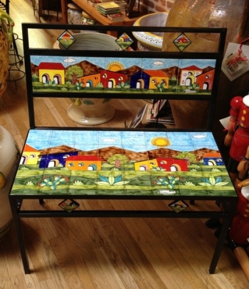 Parrucca Tile Bench - Village design