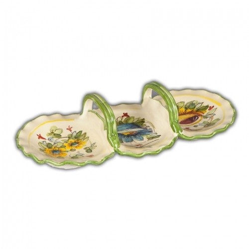 Toscana Fiori Three Section Dish