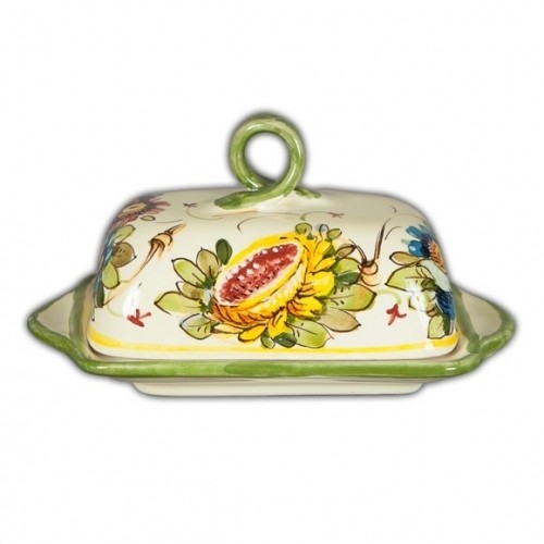 Toscana Fiori Butter Dish