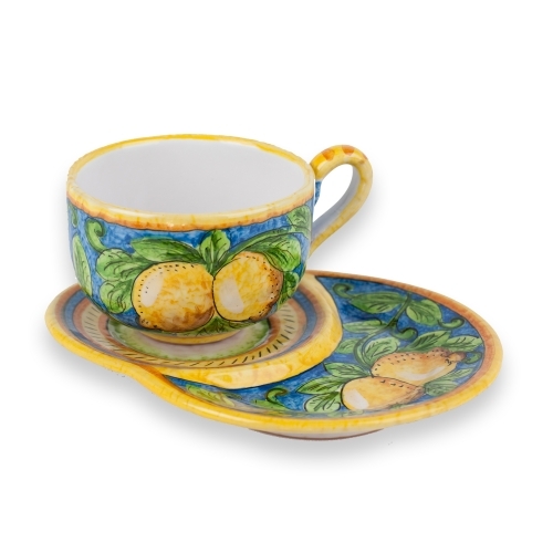 Limone Espresso Cup with Saucer – Arte D'Italia Imports Inc.