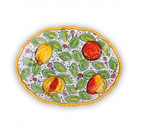 Frutta Mista Fluted Oval Platter