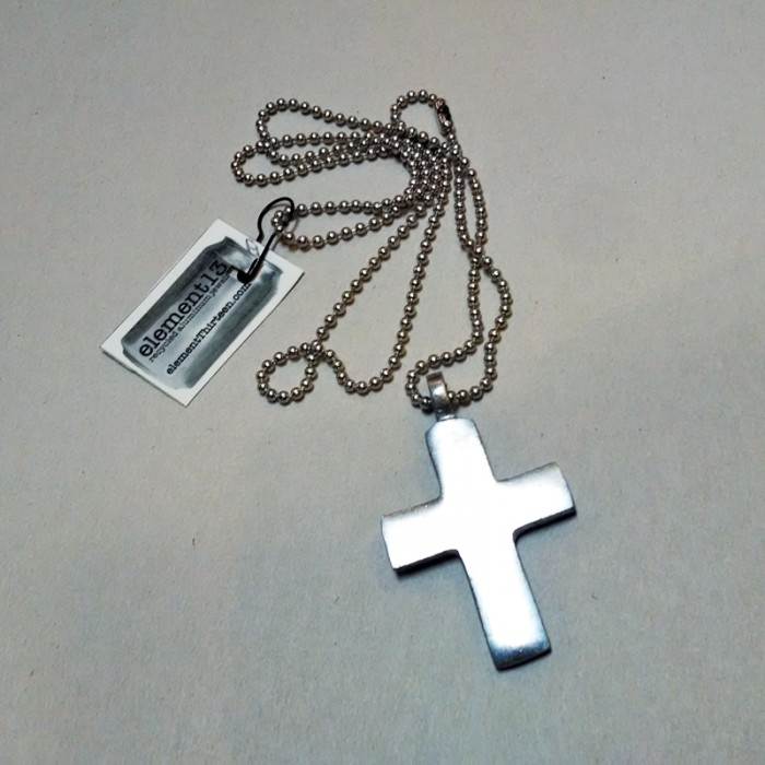 Element 13 Recycled Aluminum Cross Necklace